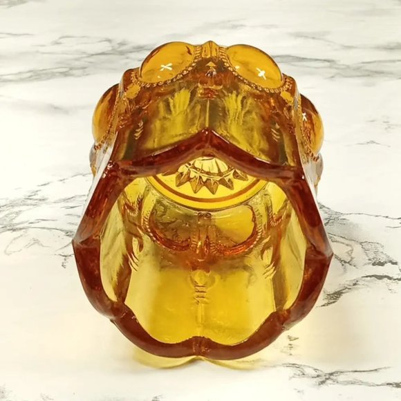 Degenhart Glass Beaded Oval Trinket Toothpick Paperweight Vintage - Picture 5 of 6